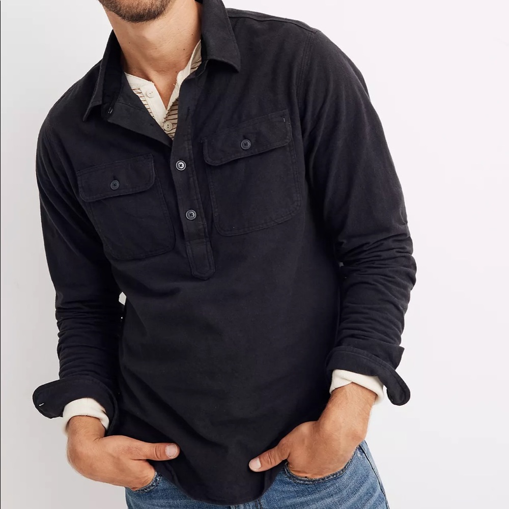 Madewell Moleskin Long-Sleeve
Pullover Workshirt